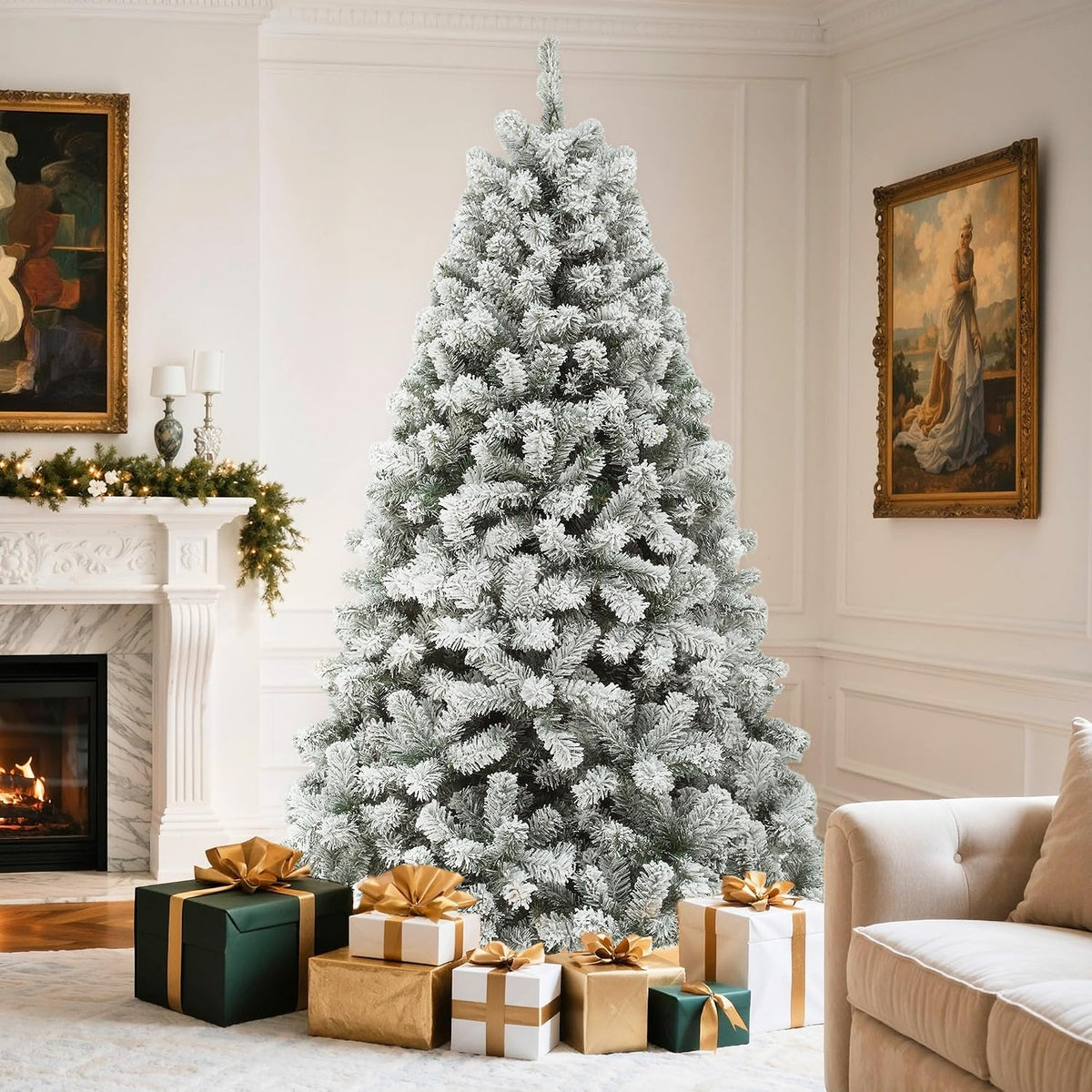 YITAHOME Sapin enneigé 182 cm