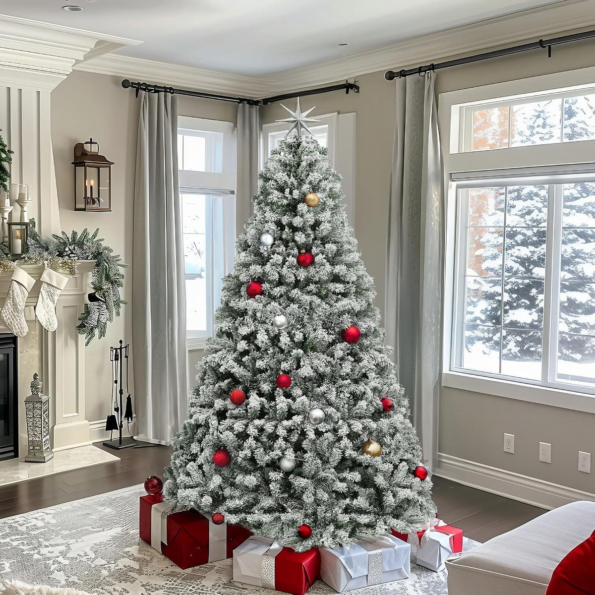 YITAHOME Sapin enneigé 182 cm