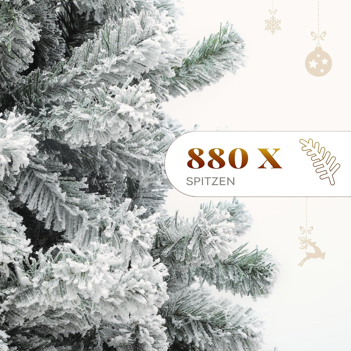 YITAHOME Sapin enneigé 182 cm