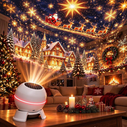 Veilleuse projecteur de Noël HD